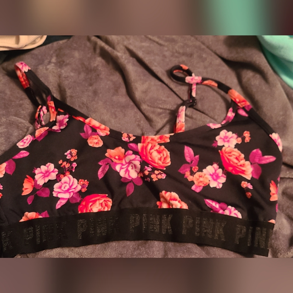Pink VS sports bra